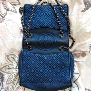 Tory Burch denim handbag